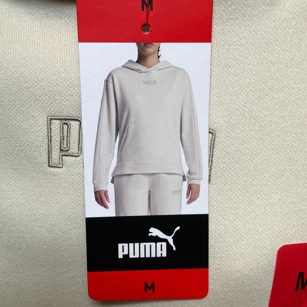 PUMA Women's Fleece Lined Hoodie Long Sleeve Sweatshirt Medium - Picture 5 of 9